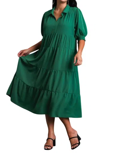 Umgee The Essential Dress In Forest Green