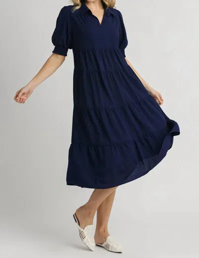 Umgee The Essential Dress In Navy In Blue