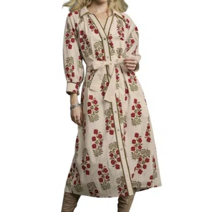 Umgee The Mia Dress In Beige In White