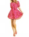 Umgee Tilly Dress In Pink In Red