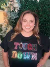 Umgee Touch Down Boxy Tee In Plus In Black In Black