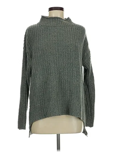 Pre-owned Umgee Turtleneck Sweater In Green