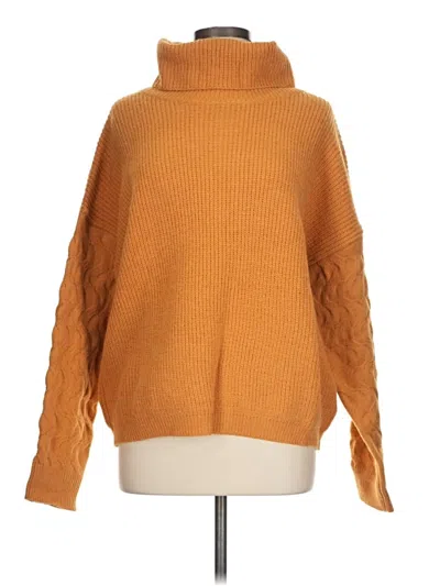 Pre-owned Umgee Turtleneck Sweater In Orange