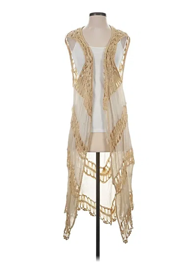 Pre-owned Umgee Vest In Gold