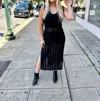 Umgee Wathena Knit Coverup In Black In Black