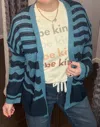 Umgee Waves & Tides Cardigan In Teal In Blue