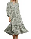 Umgee Women's Easy To Love Dress In Olive In Gray