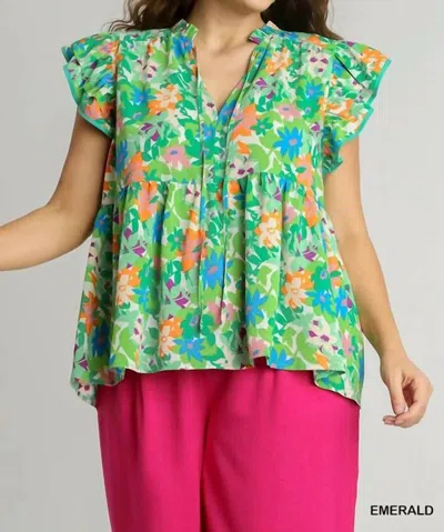 Umgee Women's I Can Be Top In Emerald In Green