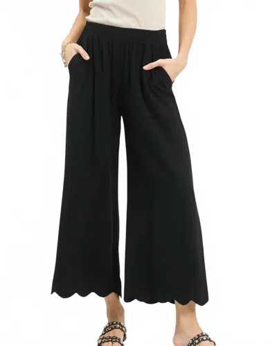 Umgee Women's Linen Blend Pant In Black