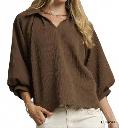 Umgee Women's Maude Top In Brown