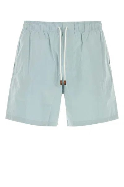 Umit Benan Antibes Nylon-blend Swimming Shorts In Light Blue