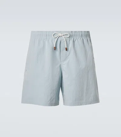 Umit Benan Antibes Swim Trunks In Blue