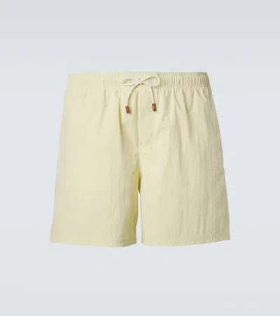 Umit Benan Antibes Swim Trunks In Neutral