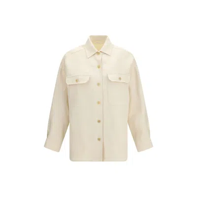 Umit Benan Beige Linen Women's Shirt