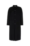Umit Benan Black Cashmere Can Coat In Black