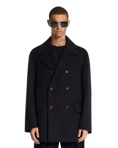 Umit Benan Blue The Good Men Coat In Blue Blu   #03326c