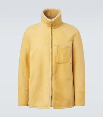 Umit Benan Bruno Reversible Leather Jacket In Yellow