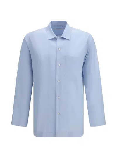 Umit Benan Buttoned Pocket Shirt In Blue