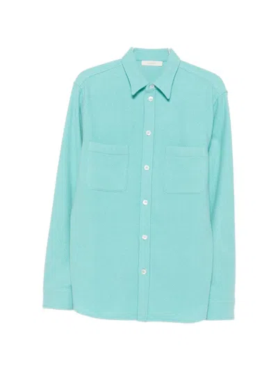 Umit Benan Button-up Chest-pocket Shirt Jacket In Green