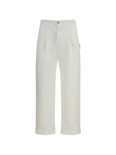 Umit Benan Carpenter Pleated Trousers In Multi