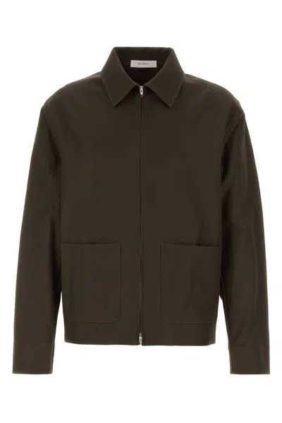 Umit Benan Chocolate Cotton Blend Norm Jacket For Men In Brown