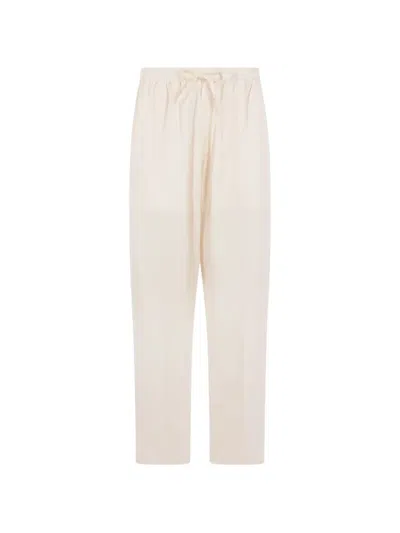 Umit Benan Drawstring Trousers In White