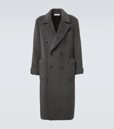 Umit Benan Gianni Alpaca And Wool Coat In Gray