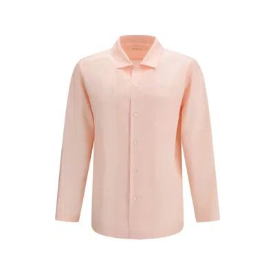 Umit Benan Havana Chest-pocket Shirt In Pink