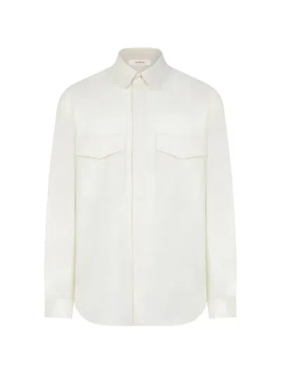 Umit Benan Jonah Virgin Wool Overshirt In Neutral
