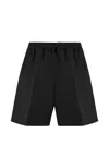 Umit Benan Julian Drawstring Elasticated Shorts In Black