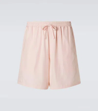 Umit Benan Julian Paradiso Silk Shorts In Pink