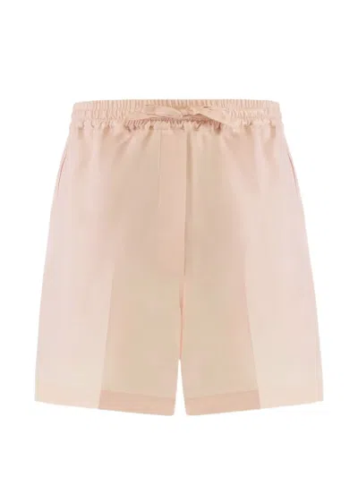 Umit Benan Julian Paradiso Silk Shorts In Pink