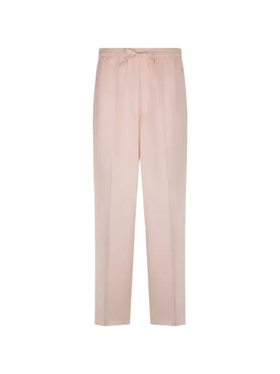 Umit Benan Julian Paradiso Silk Trousers In Pink