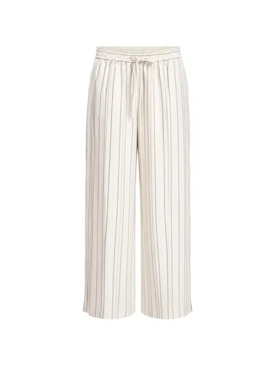 Umit Benan Julian Striped Trousers In Neutral