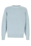 Umit Benan Light-blue Cashmere Sweater In Blue