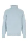 Umit Benan Light-blue Cashmere Sweater In Blue
