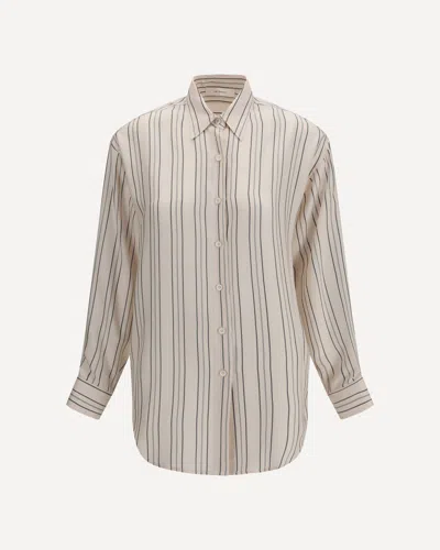 Umit Benan Marghe Shirt In Silk In Pink