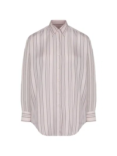 Umit Benan Marghe Vertical-stripe Shirt In Pink