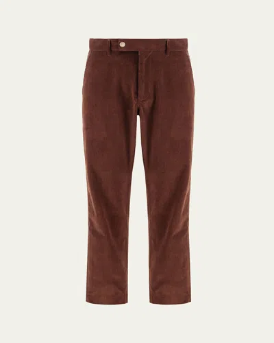 Umit Benan Men's Corduroy Straight-leg Trousers In Brown