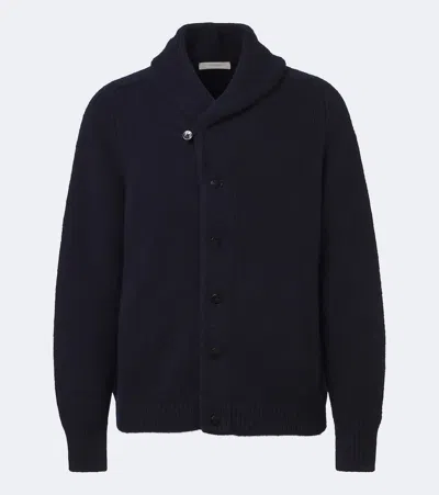 Umit Benan Montana Cashmere And Silk Cardigan In Blue