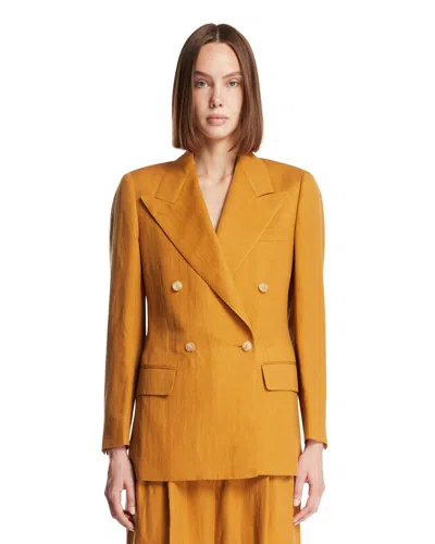 Umit Benan Orange Luisa Blazer In Brown