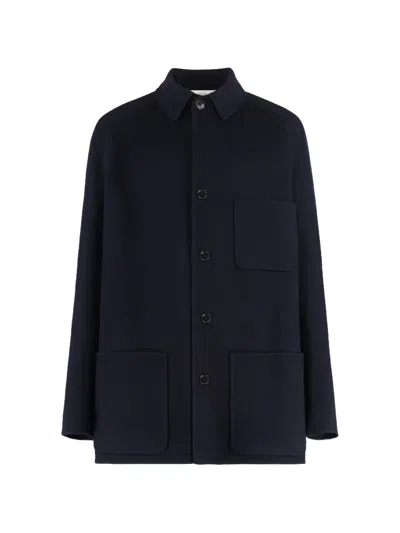 Umit Benan Pitt Wool Jacket In Blue