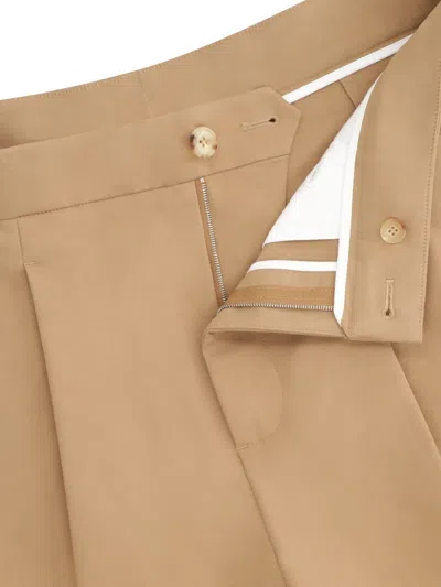 Umit Benan Pleat Trousers In Brown