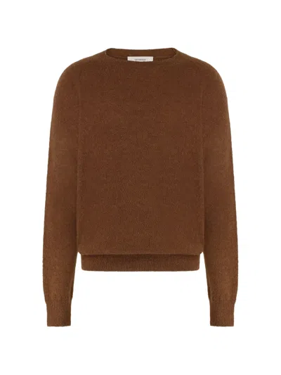 Umit Benan Ralph Crewneck Sweater In Brown