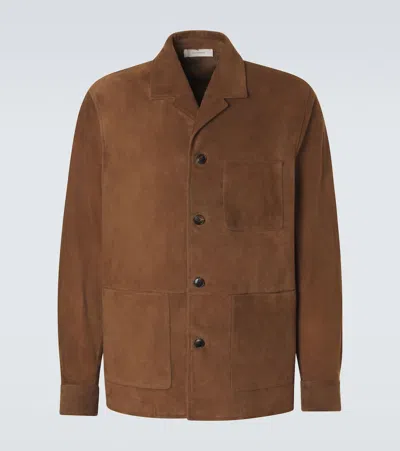 Umit Benan Suede Jacket In Brown