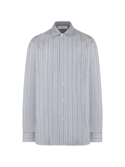 Umit Benan Striped Cotton Shirt In Multi