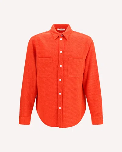 Umit Benan Trutz Cashmere Shirt In Red