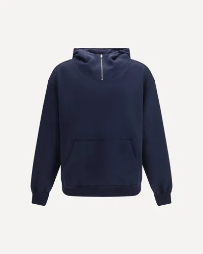 Umit Benan Victory Hooded Sweatshirt In Blue