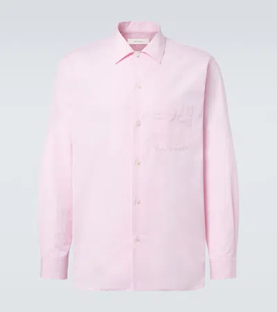 Umit Benan Weekend Cotton Poplin Shirt In Pattern