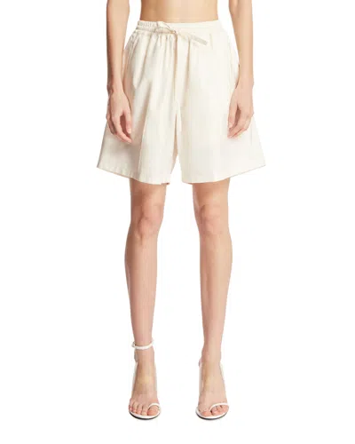 Umit Benan White Julian Shorts In Neutral